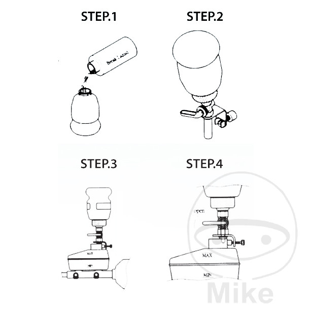 JMP brake fluid filler reservoir tank